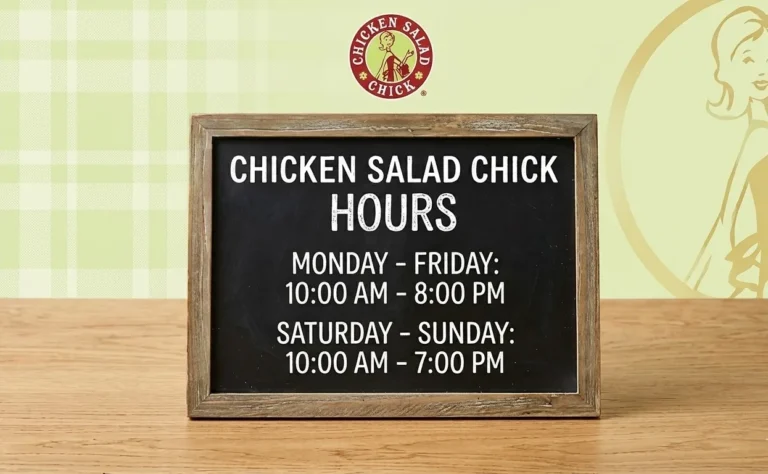 Chicken Salad Chick Hours