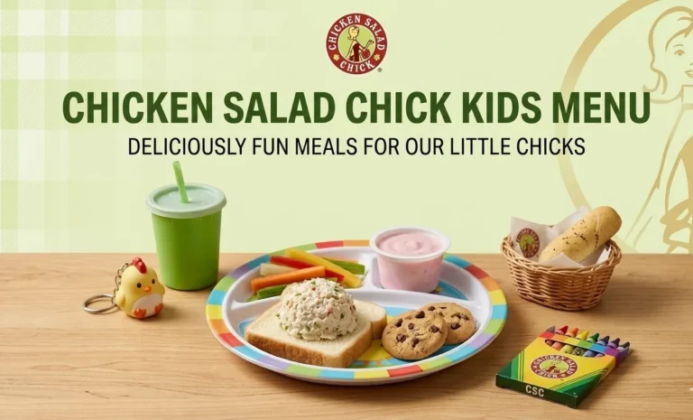 Chicken Salad Chick Kids Menu